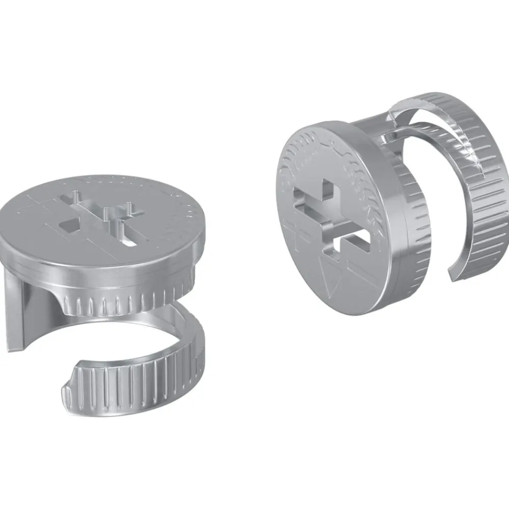 Cam Lock Moeren 2 pcs Zilver 12 x 10 mm Metaal>vidaXL Outlet