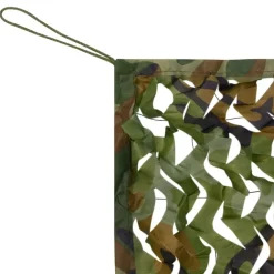 Buitensport*vidaXL Camouflagenet met opbergtas 1,5x10 m Groen