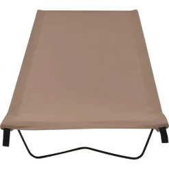 Buitensport*vidaXL Campingbed 180x60x19 cm oxford stof en staal Taupe