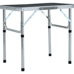 Buitensport*vidaXL Campingtafel inklapbaar 60x45 cm aluminium Grijs