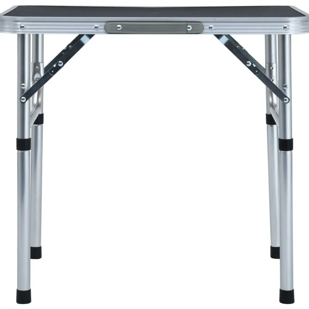 Buitensport*vidaXL Campingtafel inklapbaar 60x45 cm aluminium Grijs