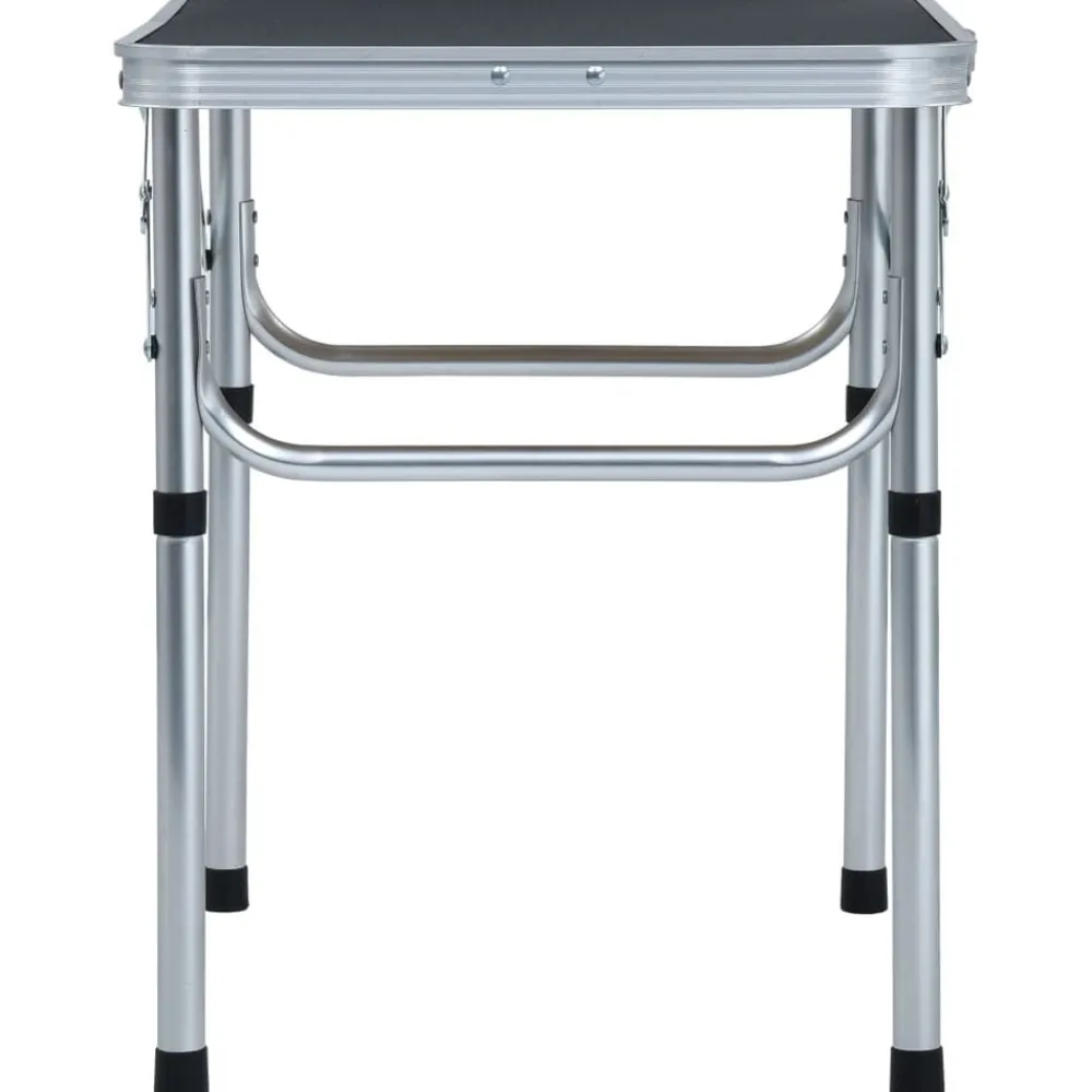 Buitensport*vidaXL Campingtafel inklapbaar 60x45 cm aluminium Grijs