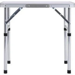 Buitensport*vidaXL Campingtafel inklapbaar 60x45 cm aluminium Wit