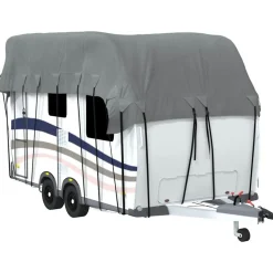 Caravan dakbedekking 500x300 cm vliesvlies grijs>vidaXL Hot