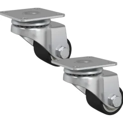 Caster 2 pcs Zilver 44,1 x 44,1 x 1,95 mm Nylon>vidaXL New