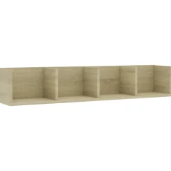 Boekenkasten & Wandplanken*vidaXL Cd-wandschap 100x18x18 cm bewerkt hout kleurig Sonoma eiken