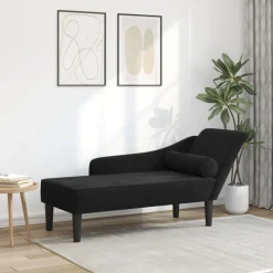 Chaise longue met kussens fluweel>vidaXL Online