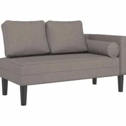 Chaise longue met kussens stof>vidaXL Clearance
