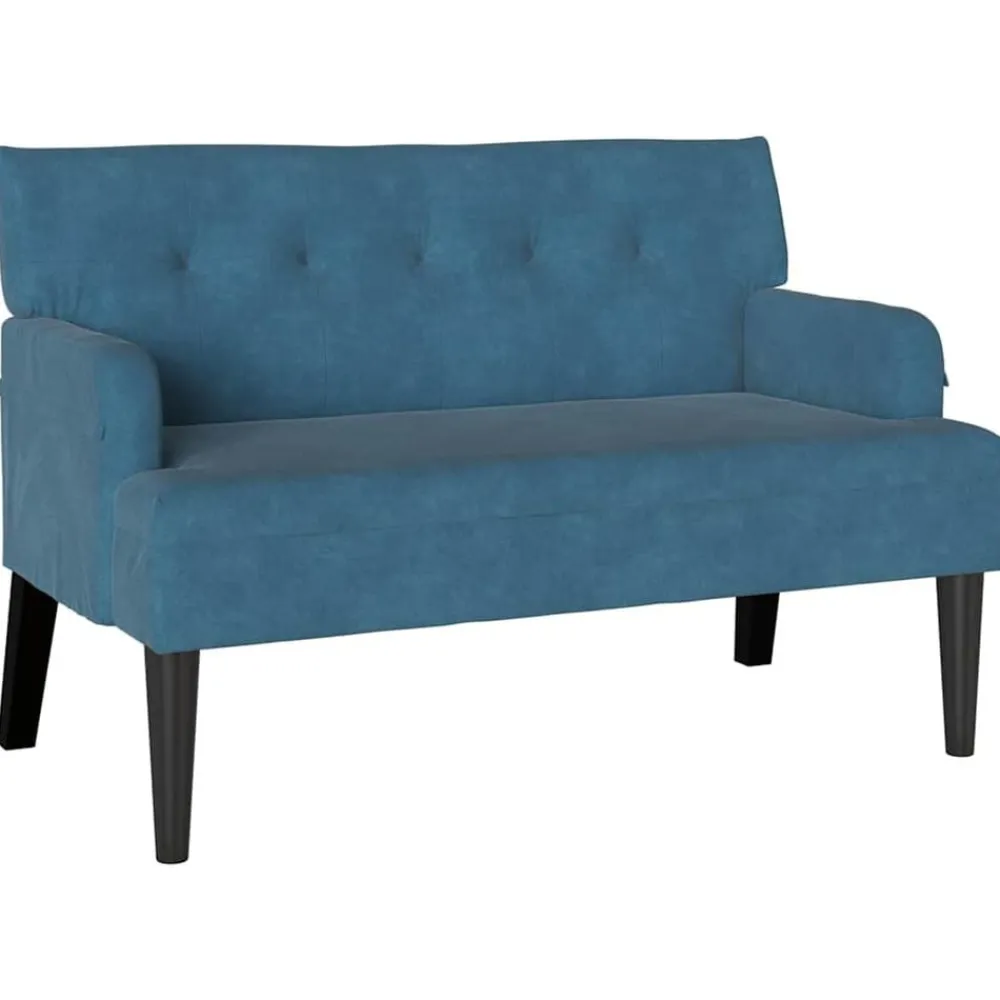 Chesterfield Bank 112 x 65,5 x 75 cm Fluweel>vidaXL Best