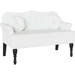 Chesterfield Bank met kussen 120,5 x 65 x 75 cm Nep Leer>vidaXL Sale
