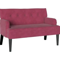 Chesterfield Bank 112 x 65,5 x 75 cm Fluweel>vidaXL Hot