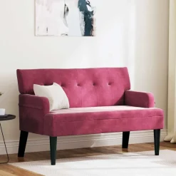 Chesterfield Bank 112 x 65,5 x 75 cm Fluweel>vidaXL Hot