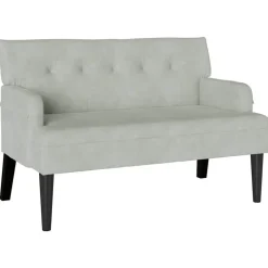 Bankjes*vidaXL Chesterfield Bank 112 x 65,5 x 75 cm Fluweel Lichtgrijs