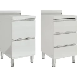 Catering & Horeca*vidaXL Commerciële keukenkasten 2 stuks 50x60x96 cm roestvrij staal