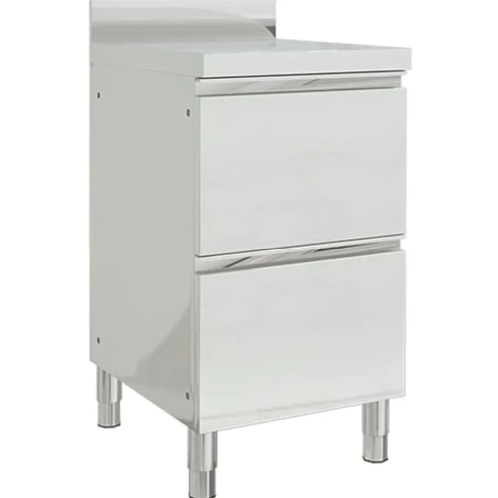 Catering & Horeca*vidaXL Commerciële keukenkasten 2 stuks 50x60x96 cm roestvrij staal