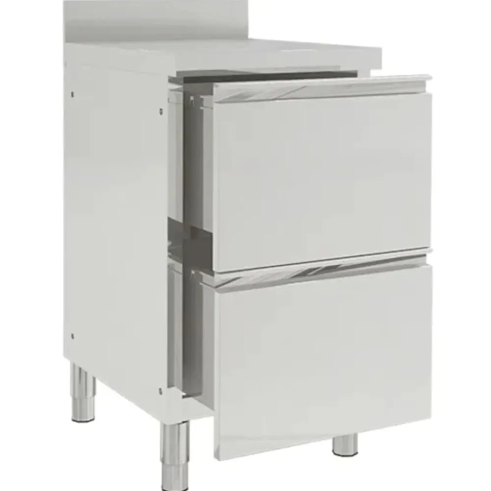 Catering & Horeca*vidaXL Commerciële keukenkasten 2 stuks 50x60x96 cm roestvrij staal