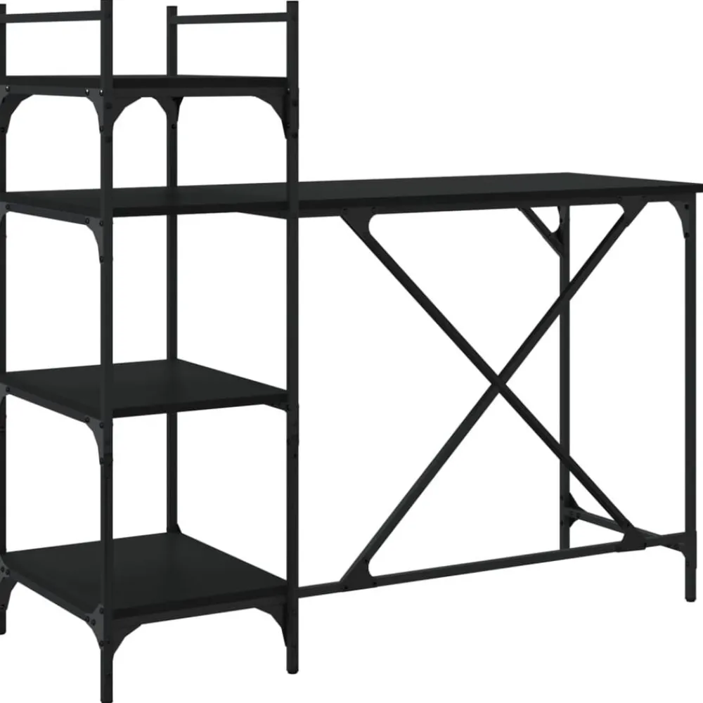 Computerbureau met schappen 120x47x109 cm>vidaXL Clearance