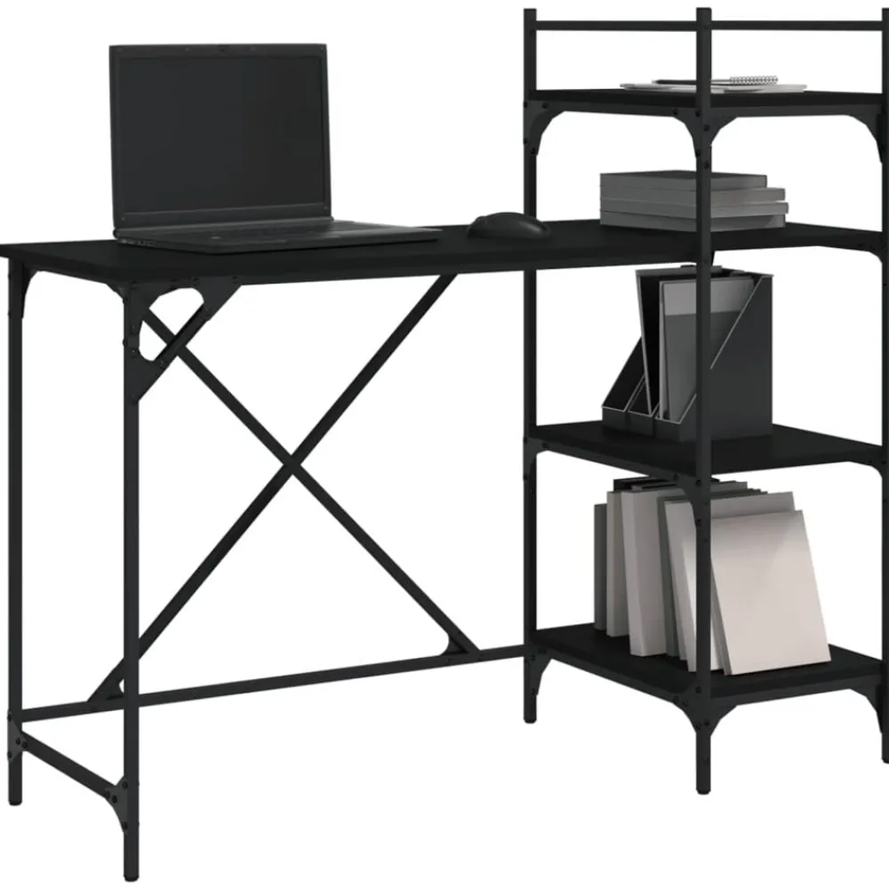 Computerbureau met schappen 120x47x109 cm>vidaXL Clearance