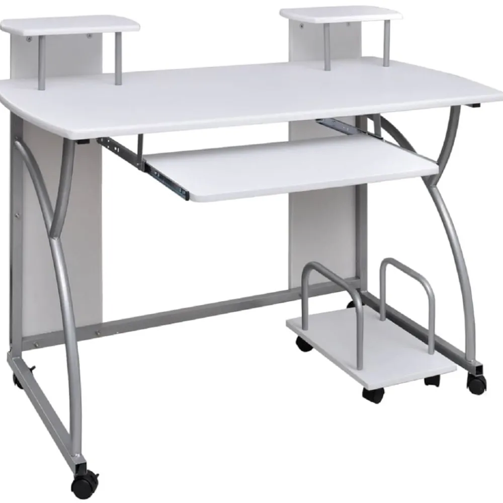 Computerbureau 110x52x88,5 cm bewerkt hout>vidaXL Outlet