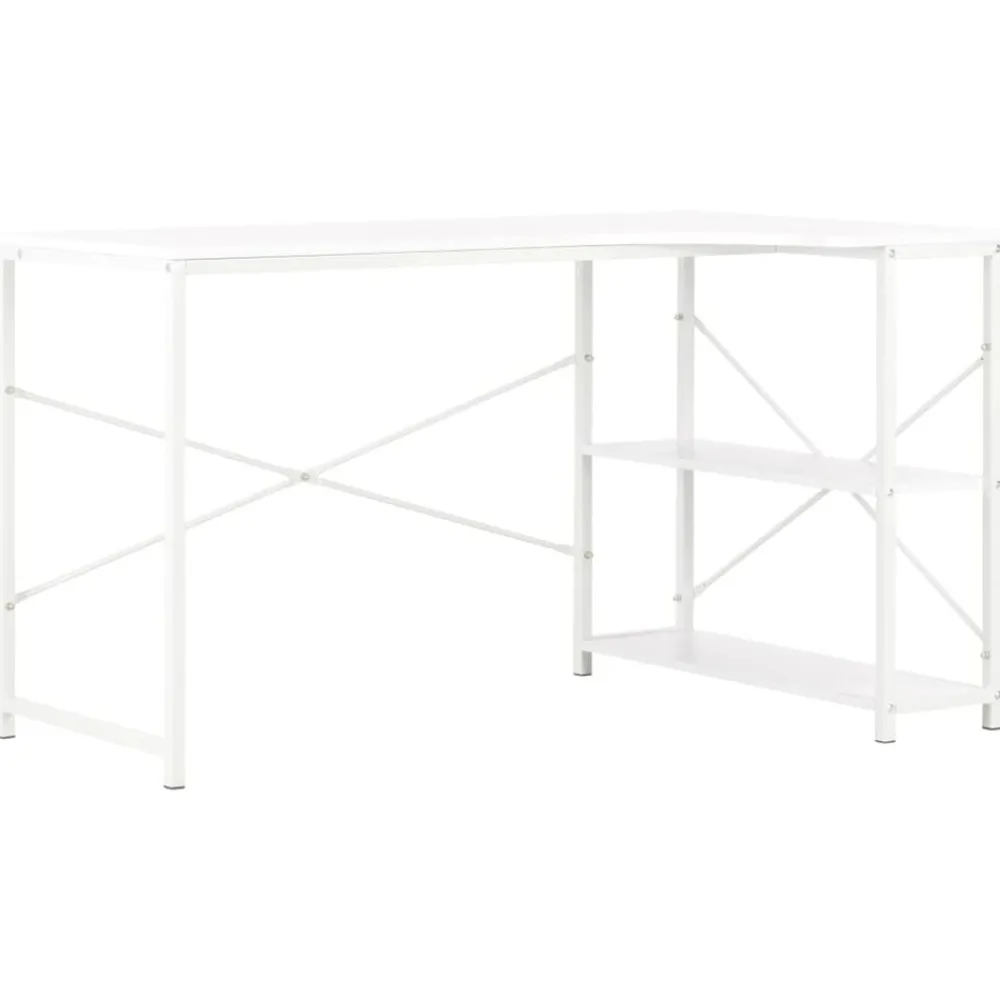 Kantoormeubelen*vidaXL Computerbureau 120x72x70 cm Wit