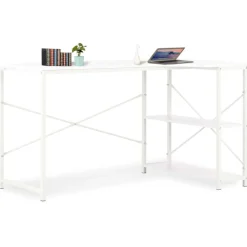 Kantoormeubelen*vidaXL Computerbureau 120x72x70 cm Wit