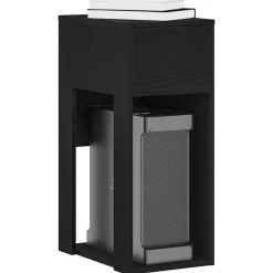 Kantoormeubelen*vidaXL Computertorenstandaard met lade 30x44x74 cm Zwart