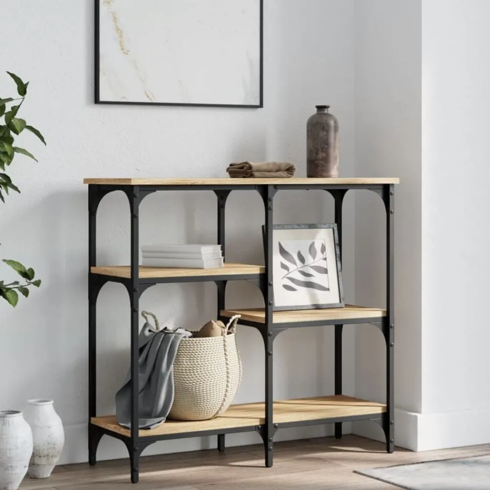 Consoletafel 80x29x75 cm Bewerkt Hout>vidaXL Best