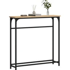 Consoletafel 75x19,5x75 cm Bewerkt Hout><noscript><img width=