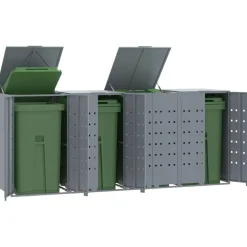 Containerberging voor 4 containers 276x79x117 cm staal>vidaXL Sale