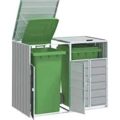 Containerberging voor 2 containers 144x81x113 cm staal>vidaXL Best