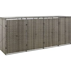 Containerberging viervoudig 274x80x117 cm poly rattan>vidaXL Clearance