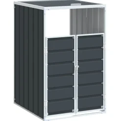 Containerberging voor 1 container 72x81x115 cm staal>vidaXL Clearance