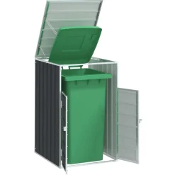 Containerberging voor 1 container 72x81x115 cm staal>vidaXL Clearance