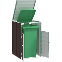 Huishoudelijke Benodigdheden*vidaXL Containerberging voor 1 container 72x81x115 cm staal Bruin