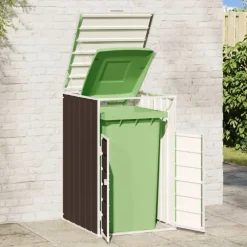 Huishoudelijke Benodigdheden*vidaXL Containerberging voor 1 container 72x81x115 cm staal Bruin