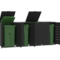 Containerberging voor 4 containers 276x79x117 cm staal>vidaXL Outlet