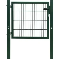 Tuinafscheidingen*vidaXL 2D Hekpoort (Enkel) 100x80 cm Groen