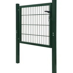 Tuinafscheidingen*vidaXL 2D Hekpoort (Enkel) 100x80 cm Groen