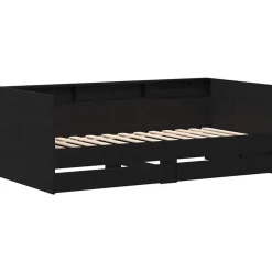 Dagbed met hoofdeinde 100 x 200 cm Bewerkt hout>vidaXL Online