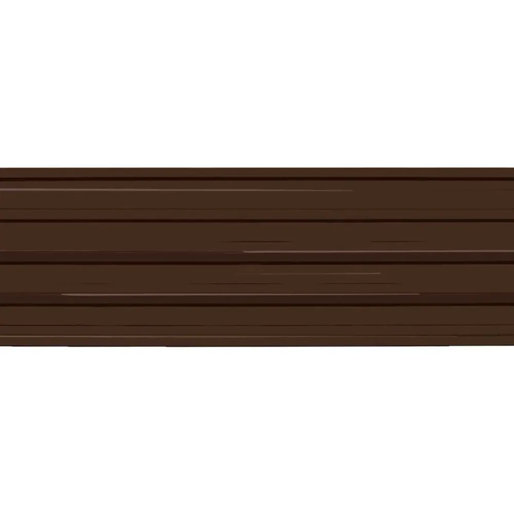 Bouwmaterialen*vidaXL Dakpaneel 12 pcs 129 x 45 cm Gegalvaniseerd staal Bruin