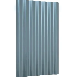 Bouwmaterialen*vidaXL Dakpanelen 12 st 60x36 cm gegalvaniseerd staal Grijs