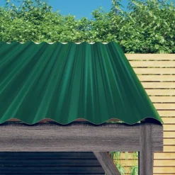 Bouwmaterialen*vidaXL Dakpanelen 12 st 60x36 cm gegalvaniseerd staal Groen