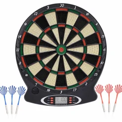 Dartbord elektrisch met darts polypropeen zwart>vidaXL Online