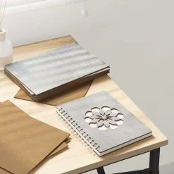 Kunst & Entertainment*vidaXL Decorpanelen 12 pcs Beton Grijs 15 x 21 x 0.27 cm Bewerkt hout Betongrijs