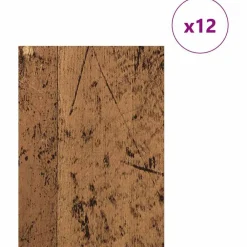 Decorpanelen 12 pcs Oudhout 15 x 21 x 0.27 cm Bewerkt hout><noscript><img width=