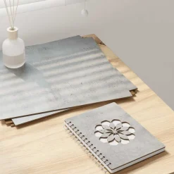 Kunst & Entertainment*vidaXL Decorpanelen 12 pcs Beton Grijs 30 x 30 x 0,27 cm Bewerkt hout Betongrijs