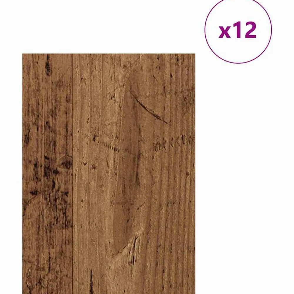 Decorpanelen 12 pcs Oudhout 21 x 30 x 0,27 cm Bewerkt hout>vidaXL Best