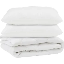 Dekbed met kussen 3 pcs Wit Microvezel>vidaXL New