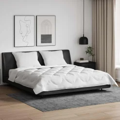Dekbed met kussen 3 pcs Wit Microvezel>vidaXL New