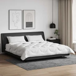 Dekbed met kussen 3 pcs Wit Microfibre>vidaXL Clearance